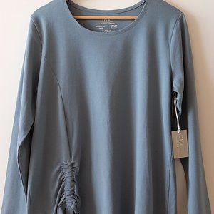 DKR Jersey Ruched Popover - Blue - Size Medium